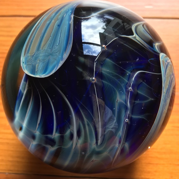 Free State Other - COLLECTORS SIGNED PAPERWEIGHT DEEP BLUE OCEAN